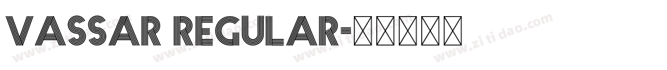 Vassar Regular字体转换